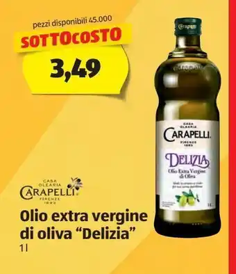 ALDI Olio extra vergine di oliva 'delizia' carapelli 1 l offerta