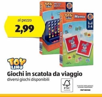 ALDI Toy lino giochi in scatola da viaggio offerta