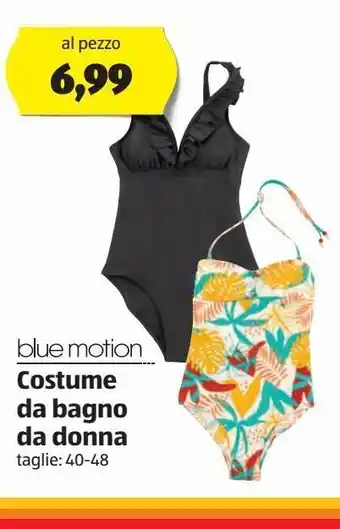 ALDI Blue motion costume da bagno donna offerta