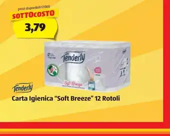 ALDI Carta igienica tenderly 'soft breeze' 12 rotoli offerta