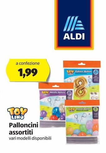 ALDI Toy lino palloncini assortiti offerta
