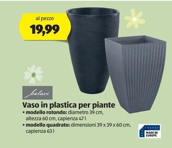 ALDI Vaso in plastica per piante offerta