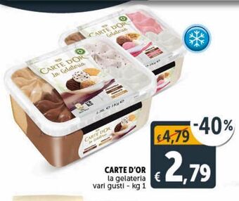 Deco Supermercati Carte d'or la gelateria vari gusti kg 1 offerta