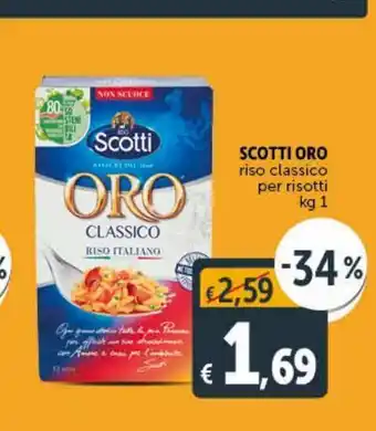 Deco Supermercati Scotti oro riso classico per sisotti kg 1 offerta