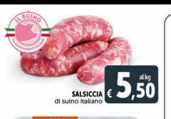 Deco Supermercati Salsiccia di suino italiano offerta