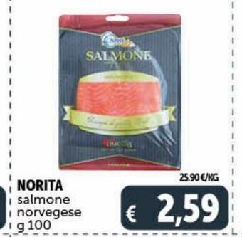 Deco Supermercati Norita salmone norvegese g 100 offerta
