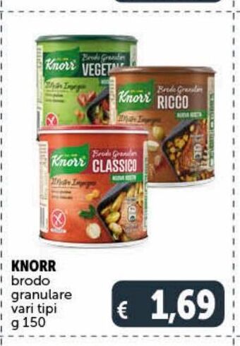 Deco Supermercati Knorr brodo granulare vari tipi g 150 offerta