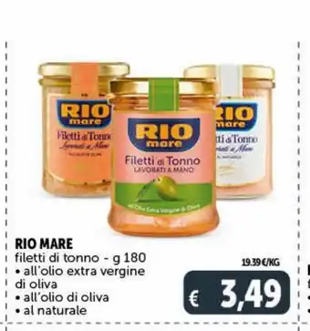Deco Supermercati Filetti di tonno in olio rio mare offerta