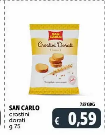 Deco Supermercati San carlo crostini dorati g 75 offerta