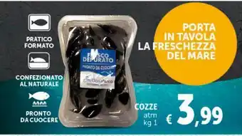 Deco Supermercati Cozze atm kg 1 offerta