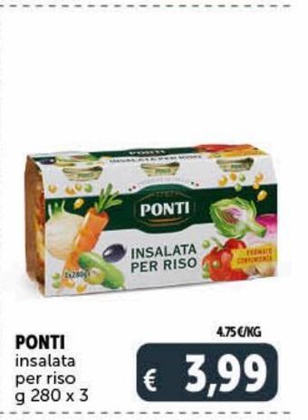 Deco Supermercati Ponti insalata per riso g 280 x 3 offerta