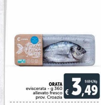 Deco Supermercati Orata eviscerata g 360 allevato fresco prov croazia offerta