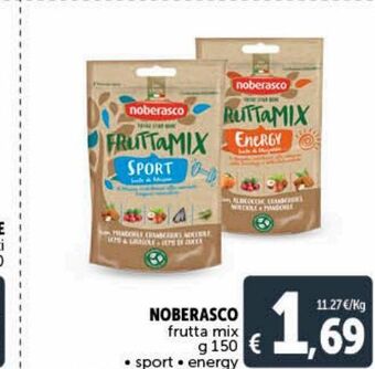 Deco Supermercati Noberasco frutta mix g 150 sport energy offerta