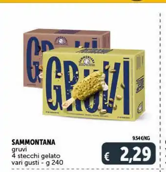 Deco Supermercati Sammontana gruvi 4 stecche gelato vari gusti g 240 offerta