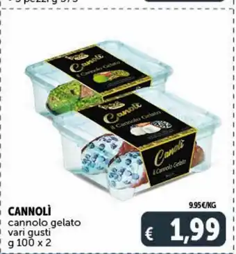 Deco Supermercati Cannoli cannolo gelato vari gusti g 100x 2 offerta
