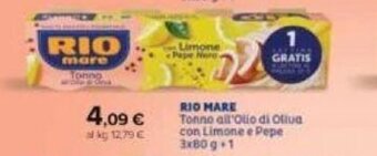 Carrefour Rio Mare Tonno 3x80 g + 1 offerta