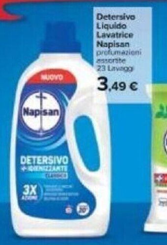 Carrefour Napisan Detersivo Liquido Lavatrice 23 lavaggi offerta