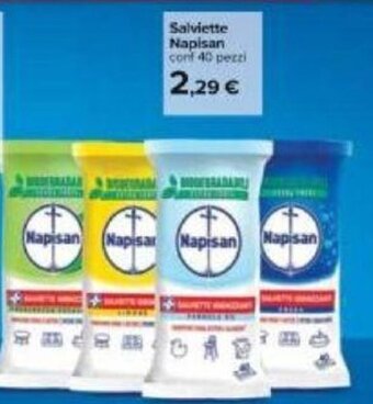 Carrefour Napisan Salviette 40 pezzi offerta