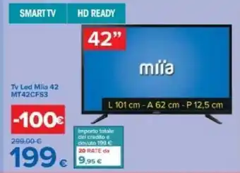 Carrefour miia Tv Led 42 MT42CFS3 offerta