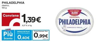 Coop Superstore Philadelphia Classico 150 g offerta