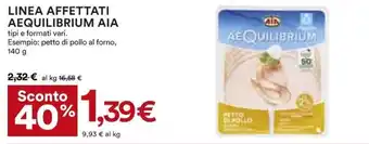 Coop Superstore AIA Aequilibrium Linea Affettati 140 g offerta