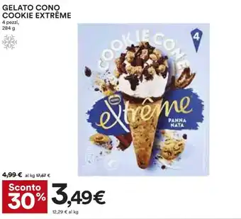 Cookie Extrême Gelato Cono 4 pezzi, 284 g