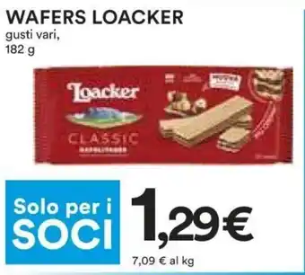 Coop Superstore Loacker Wafers gusti vari 182 g offerta