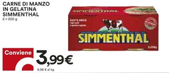 Coop Superstore Simmenthal Carne Di Manzo in Gelatina 2 x 200 g offerta