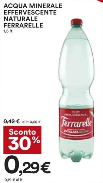 Coop Superstore Ferrarelle Acqua Minerale Effervescente Naturale 1,5 lt offerta