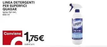 Coop Superstore Quasar Linea Detergenti per Superfici spray, tipi vari, 650 ml offerta
