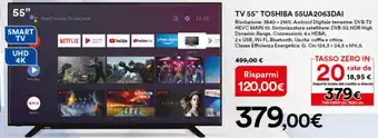 Ipercoop Toshiba TV 55" 55UA2063DAI offerta