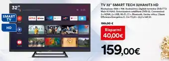 Ipercoop TV 32" Smart Tech 32HA10T3 HD offerta