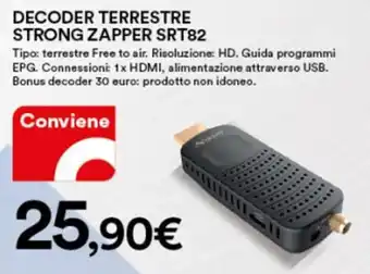 Ipercoop Decoder Terrestre Strong Zapper SRT82 offerta