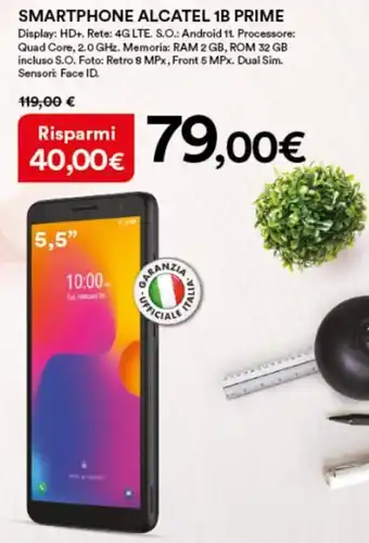 Ipercoop Alcatel Smartphone 1B Prime offerta