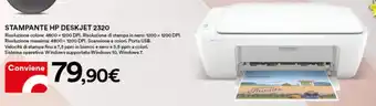 Ipercoop HP Stampante Deskjet 2320 offerta