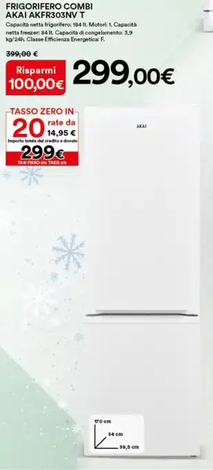 Akai Frigorifero Combi AKFR303NV T