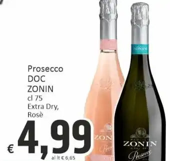 Paghi Poco Zonin Prosecco DOC cl 75 Extra Dry, Rosè offerta
