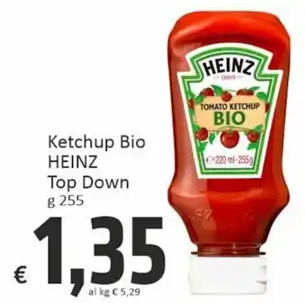 Paghi Poco Heinz Ketchup Bio Top Down g 255 offerta