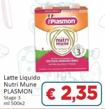 Paghi Poco Plasmon Latte Liquido Nutri Mune Stage 3 ml 500x2 offerta