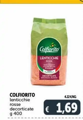 Colfiorito lenticchie rosse decorticate g 400