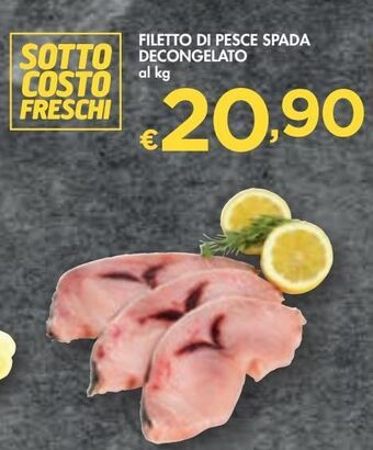 Bennet Filetto di pesce spada decongelato offerta