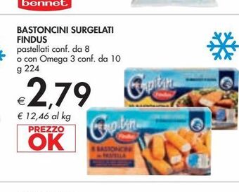 Bennet Bastoncini surgelati findus offerta