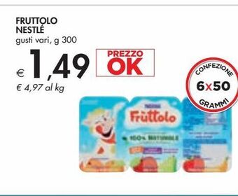 Bennet Fruttolo nestlé offerta