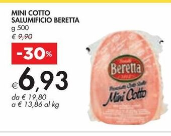 Bennet Mini cotto salumificio beretta g 500 offerta