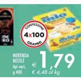 Bennet Merenda nestlé g 400 offerta