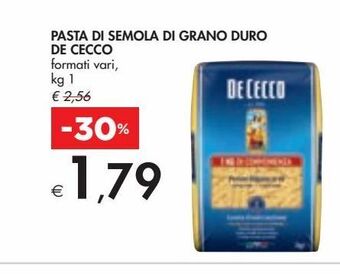 Bennet Pasta di semola di grano duro de cecco offerta