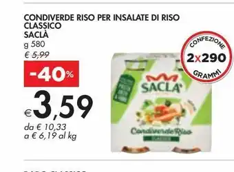 Bennet Icondiverde riso per nsalata di riso scala offerta