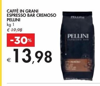 Caffè in grani espresso bar cremoso pellini kg 1