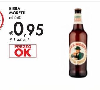 Bennet Birra moretti ml 660 offerta