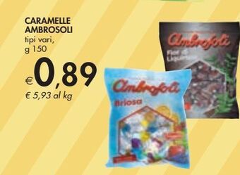 Bennet Caramelle ambrosoli g 150 offerta